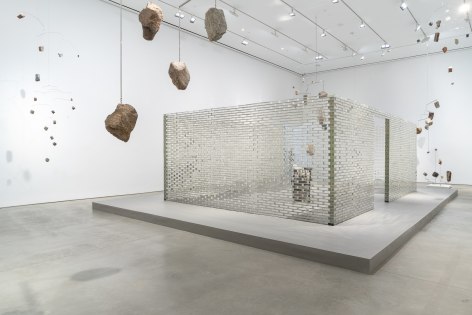 Installation view: Alicja Kwade, Petrichor, 303 Gallery, New York, 2022. Photo: Justin Craun