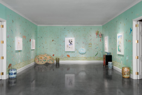 Karen Kilimnik, Installation view: The Brant Foundation Art Study Center, Greenwich, Connecticut, 2012