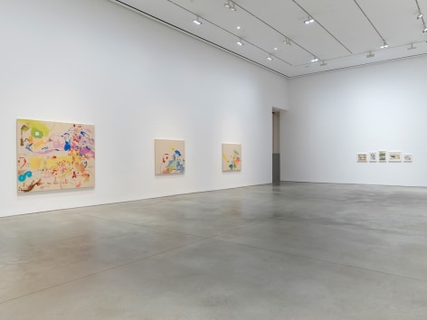 Sue Williams, Installation view: 303 Gallery, 2017