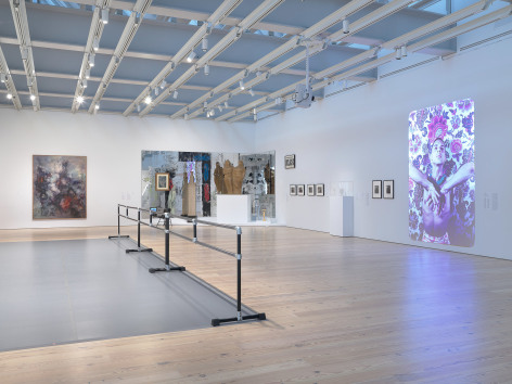 Installation view of Nick Mauss: Transmissions, Whitney Museum of American Art, New York, 3/16 - 5/14/2018