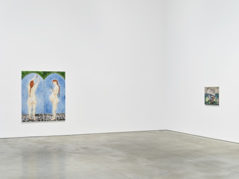 Installation view: Tanya Merrill,&nbsp;Watching women give birth on the internet and other ways of looking, 303 Gallery, New York, 2024. &nbsp;Photo: Justin Craun