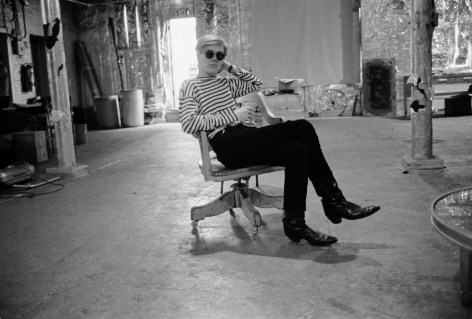 Stephen Shore, Andy Warhol, the Factory, NYC, Pepper Davis, 1965-1967