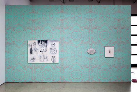 Sue Williams, Installation view: Al-Qaeda is the CIA, 303 Gallery, 2010