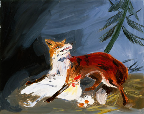 Karen Kilimnik, Fox in the Woods, Happy Valley, 2001
