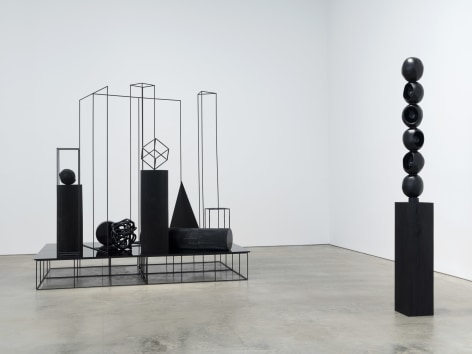 Installation view: Eva Rothschild, A Material Enlightenment, 303 Gallery, New York, 2017