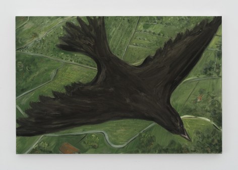 Tanya Merrill, Crow Over Italian Landscape
