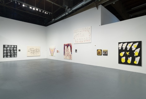 Installation view of Tala Madani: Biscuits, September 10, 2022 &ndash; February 19, 2023 at The Geffen Contemporary at MOCA. Courtesy of The Museum of Contemporary Art (MOCA). Photo by Jeff McLane.