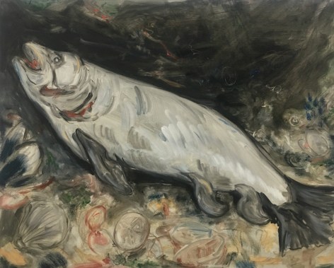 Tanya Merrill, Last Fish, After Courbet