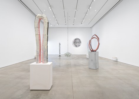 Installation view:&nbsp;Eva Rothschild, Arms Folded And Unfolded,&nbsp;303 Gallery, New York, 2023. Photo: Justin Craun