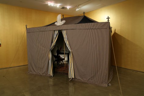 Karen Kilimnik, the debonair general's tent, 2006, Installation view: 303 Gallery, New York