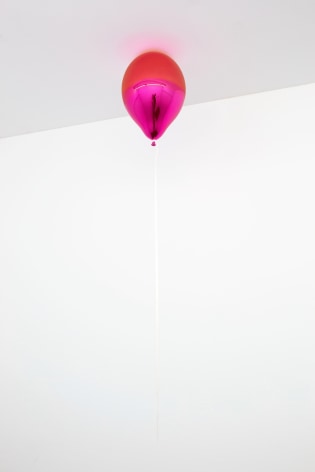 Jeppe Hein, Dark Orange and Pink Mirror Balloon