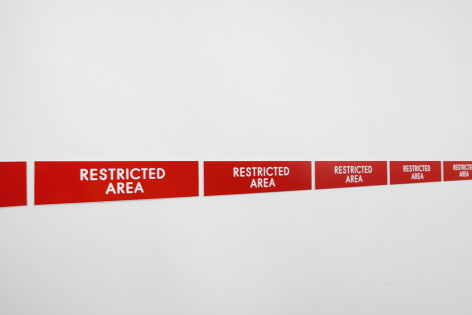 Ceal Floyer, Restricted Area, 2006