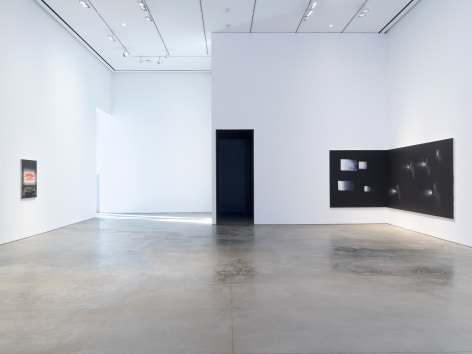Installation view: Tala Madani, Corner Projections, 303 Gallery, New York, 2018