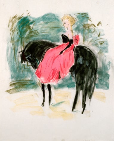 Karen Kilimnik, Girl on Horse (Lord Snowden), 1987