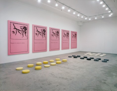 Installation&nbsp;view:&nbsp;David Cabrera,&nbsp;303 Gallery, New York, 1989