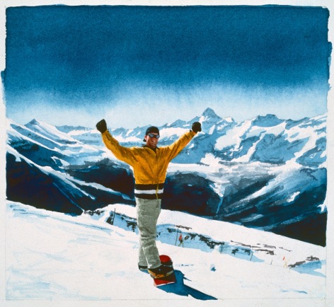 Tim Gardner, Untitled (Bryan with Mt. Assiniboine), 1999