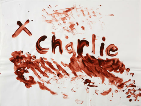 Karen Kilimnik, Blood Drawing, (Charlie) I, 1992