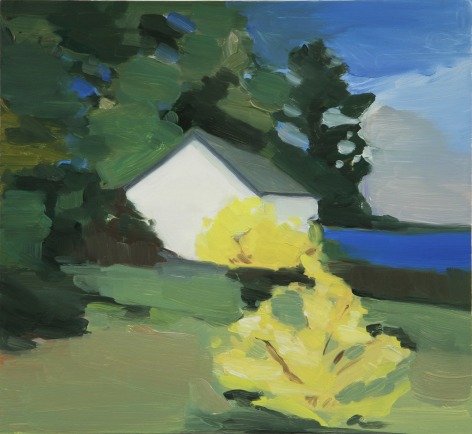 Maureen Gallace, Lake House with Forsythia, 2006