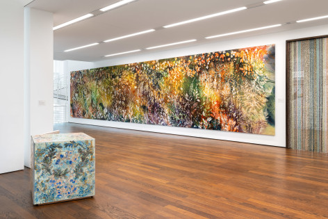 Sam Falls, Waldeinsamkeit, Museum Frieder Burda, 2024 &copy;Sam Falls; Photo: Nikolay Kazakov.