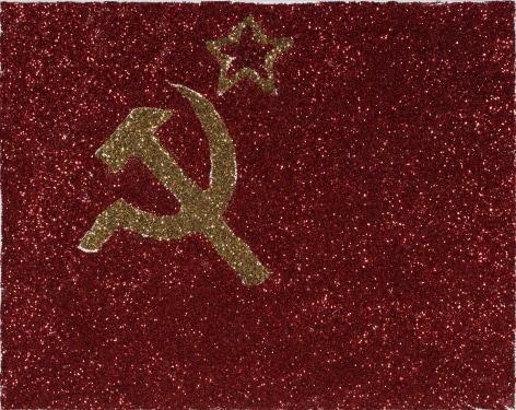 Karen Kilimnik, my Judith Leiber bag Soviet flags &lsquo;comrade&rsquo;, 2004