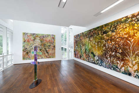 Sam Falls, Waldeinsamkeit, Museum Frieder Burda, 2024 &copy;Sam Falls; Photo: Nikolay Kazakov.