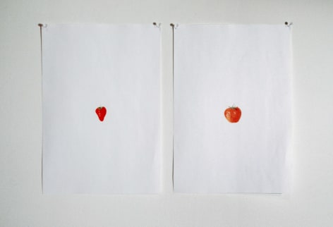 Hans-Peter Feldmann, 2 laser copies (Strawberries)