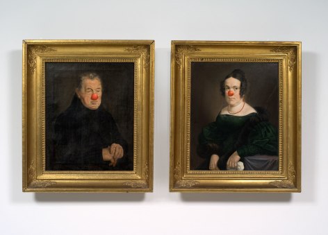 Hans-Peter Feldmann, Husband and Wife, each with Red Nose