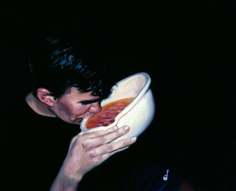 Tim Gardner, Untitled (Nick with bowl of beer), 1999