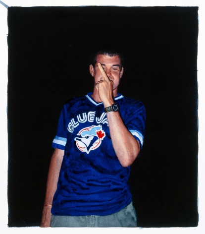 Tim Gardner, Untitled (Bhoadie Giving Finger: Blue Jays Shirt), 2002