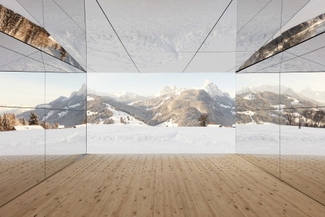 Installation view: Doug Aitken, Mirage Gstaad, Elevation 1049, Gstaad, Switzerland, 2019