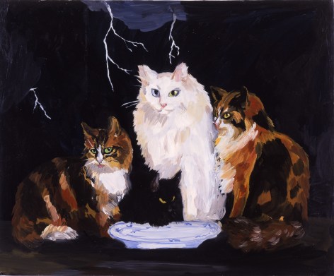 Karen Kilimnik, Surf &amp; Turf, Belgian Cats on the Northern Coast of Belgium, 1996