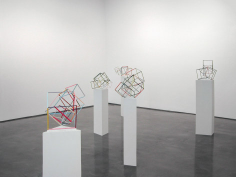 Liz Larner, Installation view: East of What?, 303 Gallery, 2003