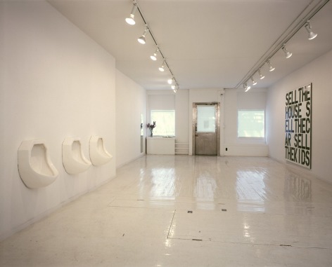 Installation view, Robert Gober and Christopher Wool