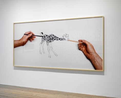 Larry Johnson, Untitled (Raven Row Giraffe), 2015