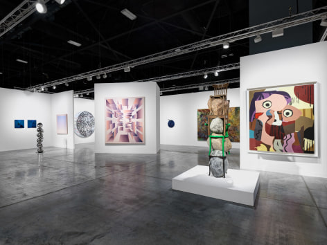 Installation view: Art Basel Miami Beach, 2024, Miami Beach Convention Center, 303 Gallery, Booth D26. Photo: Dan Bradica
