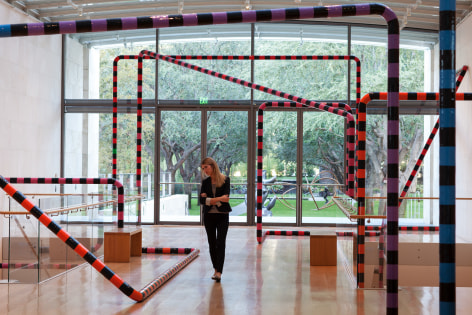 Eva Rothschild, Why Don't You (Dallas), 2012, Installation view: ​Sightings: Eva Rothschild, Nasher Sculpture Center, Dallas