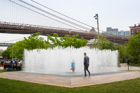 Jeppe Hein, Appearing Rooms, 2006, Installation view: Please Touch The Art. Brooklyn Bridge Park, 2015-16