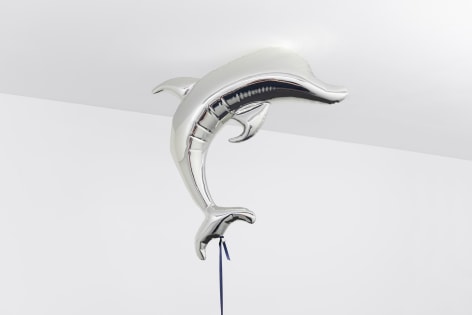 Jeppe Hein, Dolphin Mirror Balloon (silver)