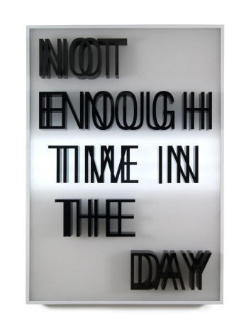 Doug Aitken, NOT ENOUGH TIME IN THE DAY (lightbox), 2013