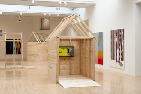 Tala Madani: Be flat&nbsp;[Installation view, Henry Art Gallery, University of Washington, Seattle. 2024]. Photo: Jueqian Fang, courtesy of the Henry.