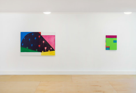 Installation view: Mary Heilmann: Painting Pictures, The Dan Flavin Art Institute, Bridgehampton, NY, 2017