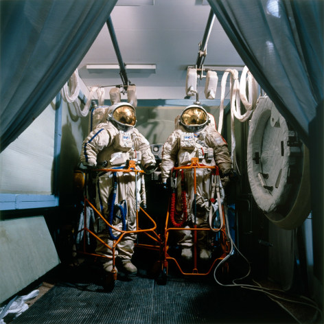 Jane and Louise Wilson, Cosmonaut Suits, Mir, 2000