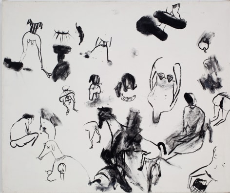 Sue Williams, Shopping with Beige, 1995