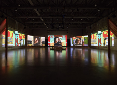Installation view of Lightscape by Doug Aitken at Marciano Art Foundation., Image courtesy of Marciano Art Foundation.