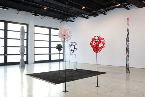 Eva Rothschild, The Heart of the Thousand-Petalled Lotus, Installation at 303 Gallery, 2011