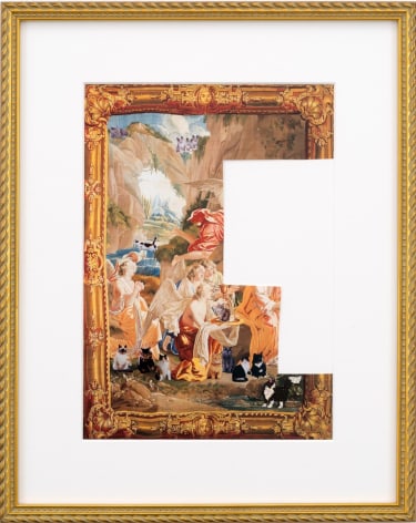 Karen Kilimnik, the adoration of the gods - fragment, 2015