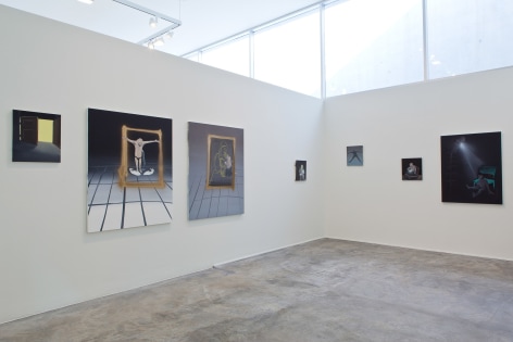 Installation view: Tala Madani: First Light, Contemporary Art Museum St. Louis, 2016