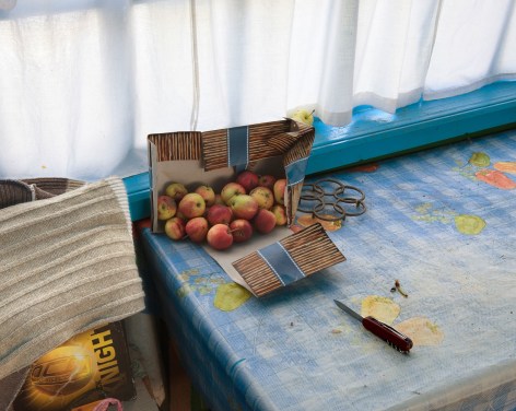 Stephen Shore, Home of Abram and Malka Dikhtayar, Bazalia, Ukraine, July 27, 2012