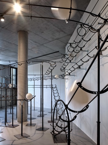 Installation view: Jeppe Hein, Distance, konschtal Esch, Luxembourg - (c) Christof Weber
