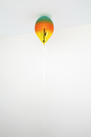 Jeppe Hein, Light Turquoise, Medium Orange and Dark Yellow Mirror Balloon